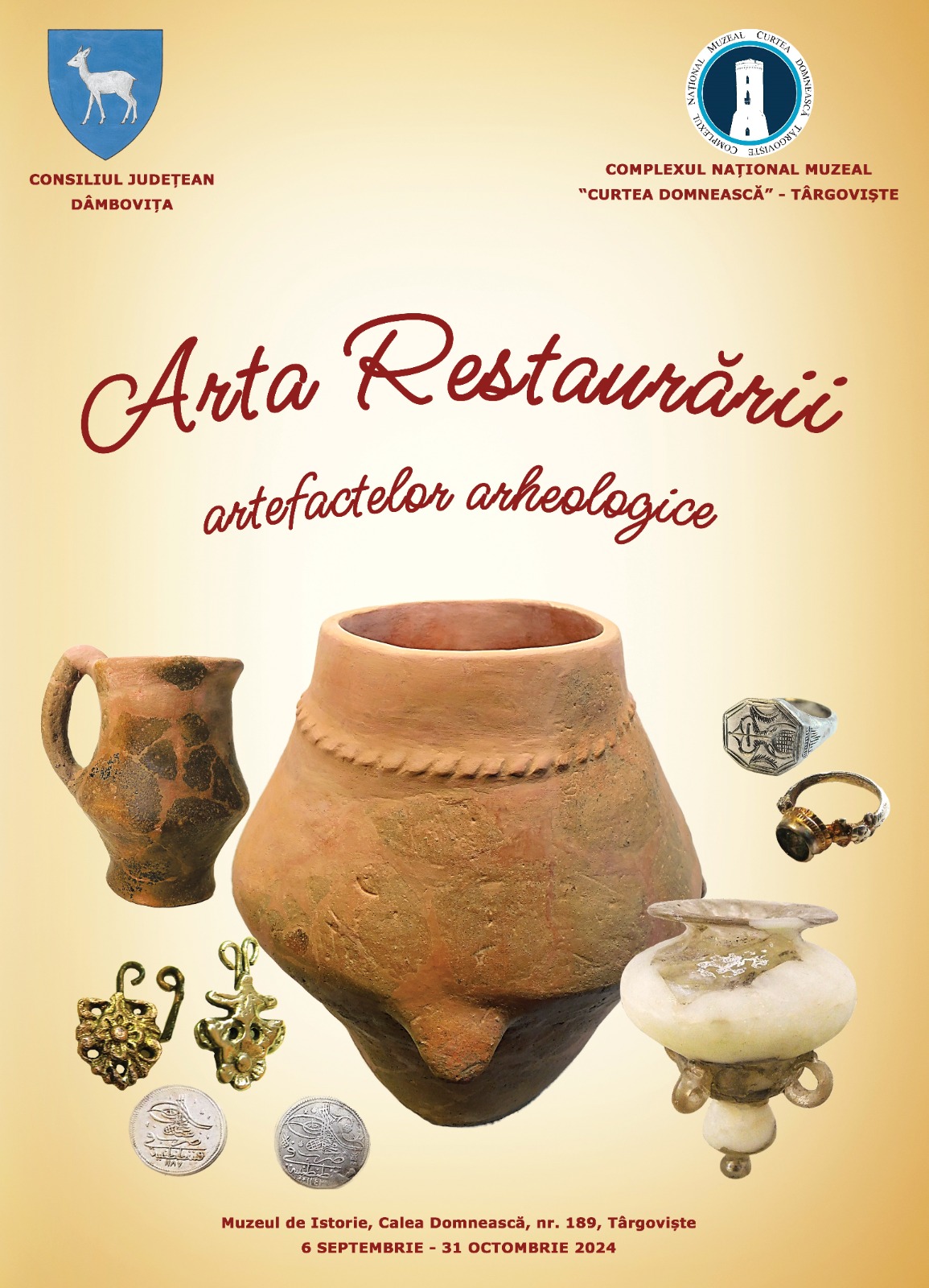 Expoziția „Arta restaurării artefactelor arheologice”, la Muzeul de Istorie din Târgoviște