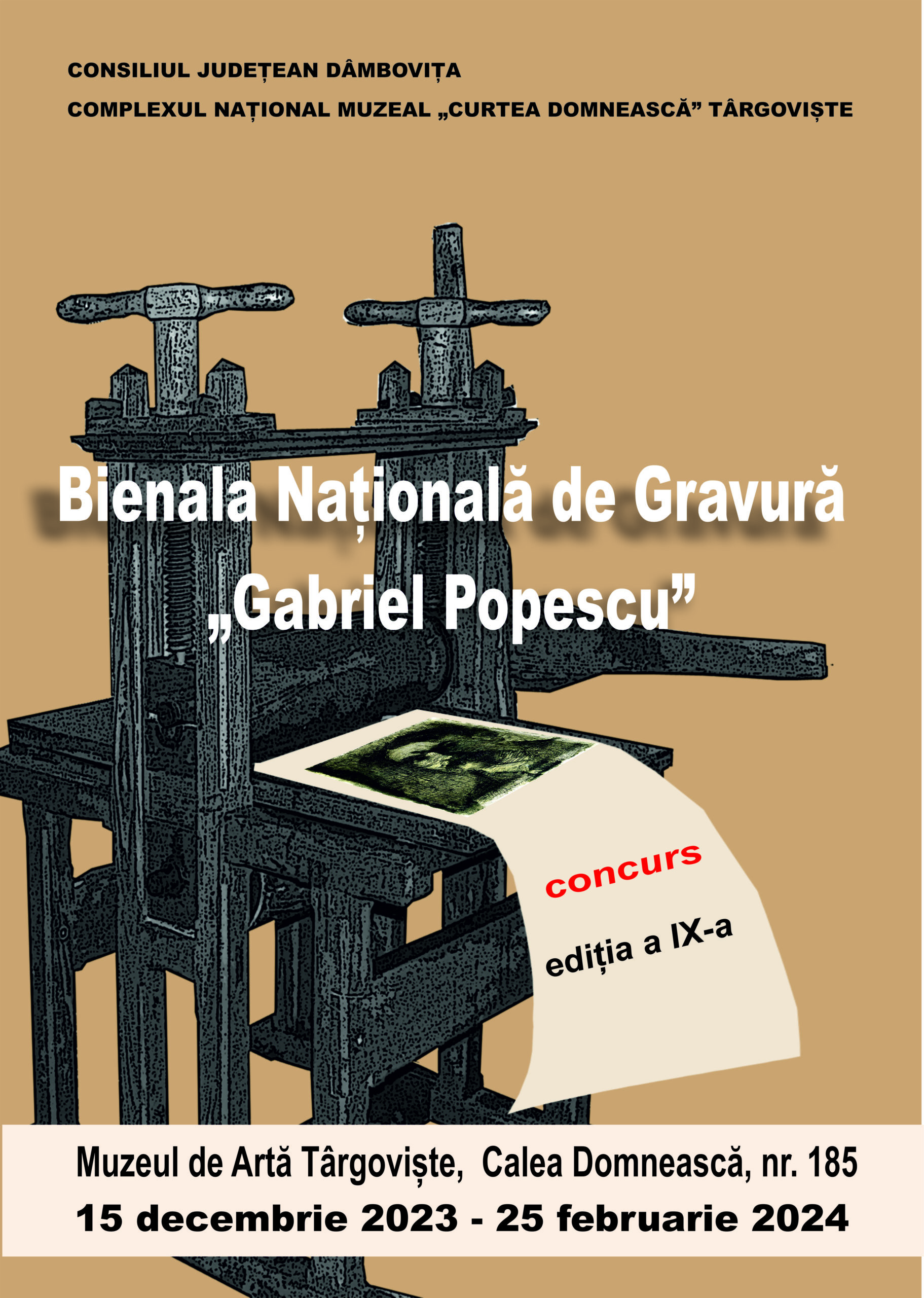 Bienala Națională de Gravură „Gabriel Popescu”, ediția a IX-a, Târgoviște, 2023, și-a desemnat câștigătorii